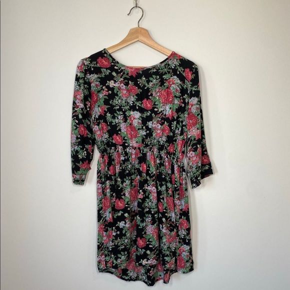 Floral Element Babydoll Dress Sz S - Picture 3 of 11